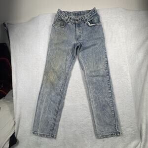 Vtg 1987 Sasson Jeans Womens 27x29.5 Acid Wash High Rise Straight USA 29x32 Mom